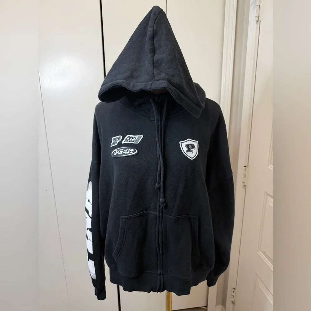 PINK Victoria's Secret Charcoal Hoodie - Picture 7 of 10